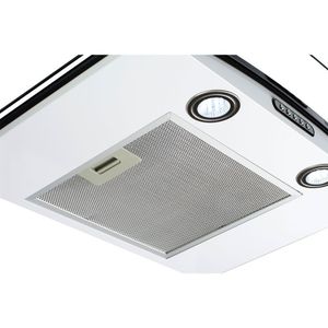 Coifa de Parede 60cm Vidro Curvo Slim Fogatti Branco -