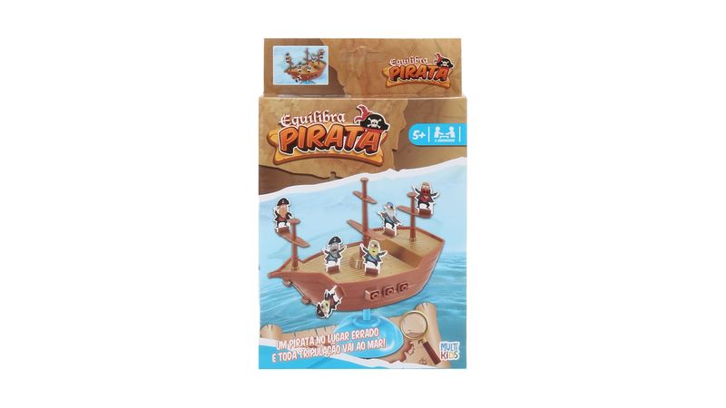 Jogo Equilibra Pirata Multikids - BR1777 - lojamultikids