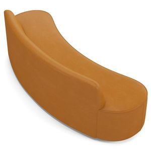 Sofá 3 Lugares Para Sala De Estar Living 180cm Theo D06 Sintético Caramelo - Mpozenato