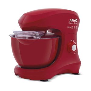 Batedeira Planetária Arno Super Chef 750W 5L 15 Velocidades Vermelho KM02