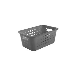 Cesta Organizadora M 5L 29cm Chumbo - OU