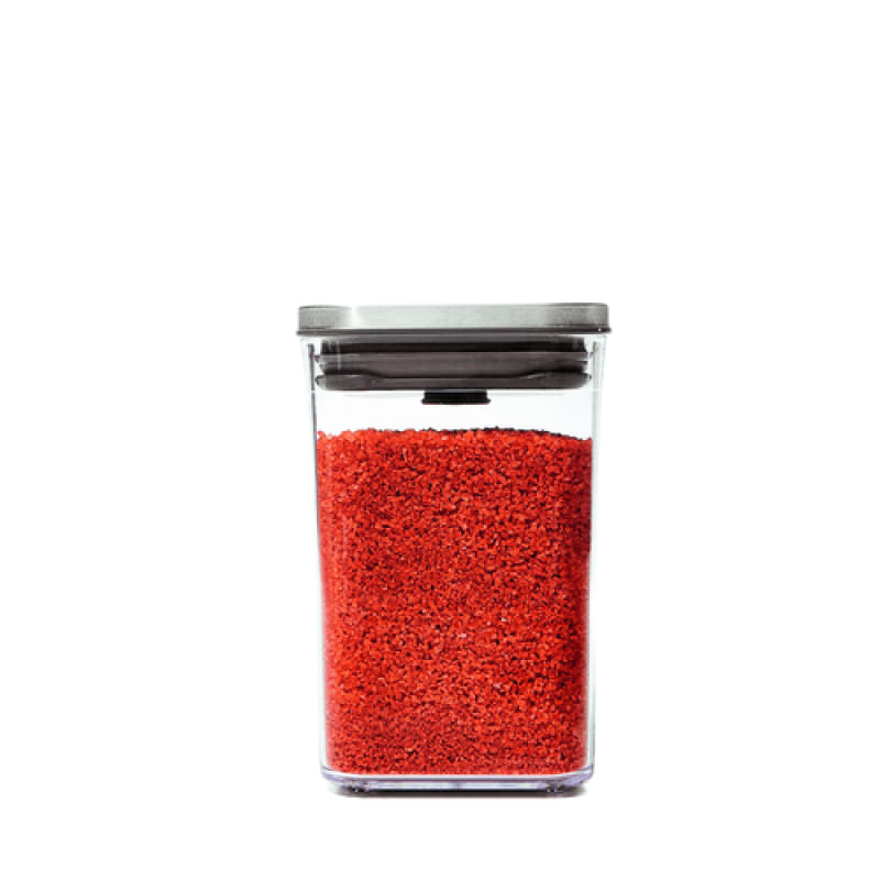 Pote Hermético Quadrado Steel Pop 1 Litro OXO