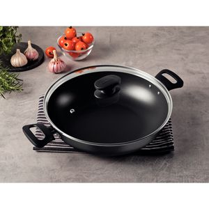 Wok Tramontina Loreto em Alumínio Antiaderente Starflon Max Grafite 28 cm 3,3 L