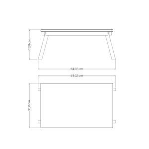 Mesa Multiuso Top Azul Tramontina 50 x 31 cm