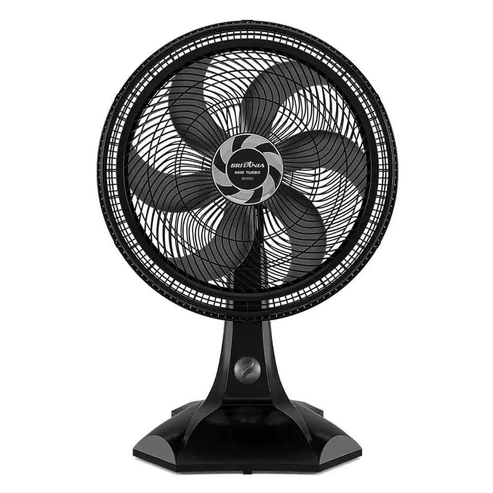 Ventilador Britânia Tecnologia Maxx Force 60W Preto BVT301 - 220V (Avariado Moderado)