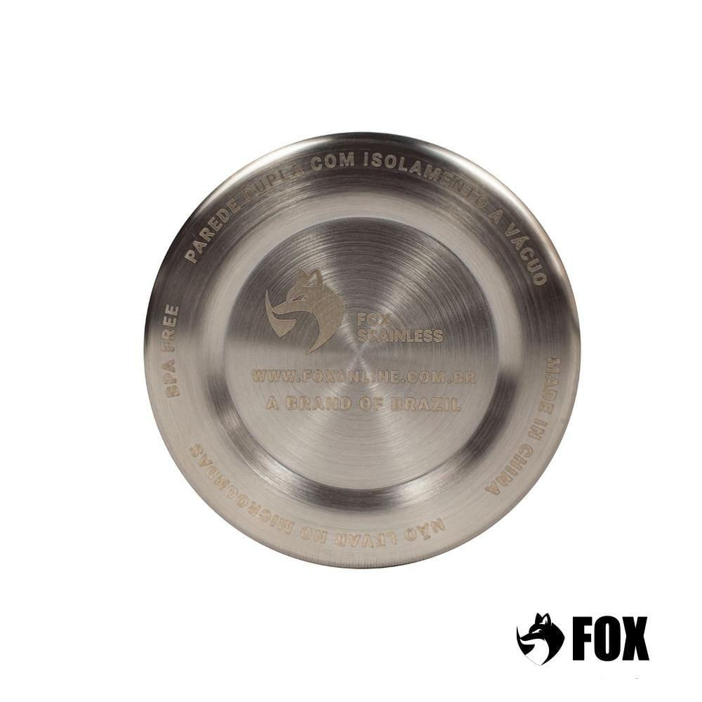 Encontraproduto.com.br - Copo Termico Quente e Frio com Tampa 473ml Preto Fox Stainless