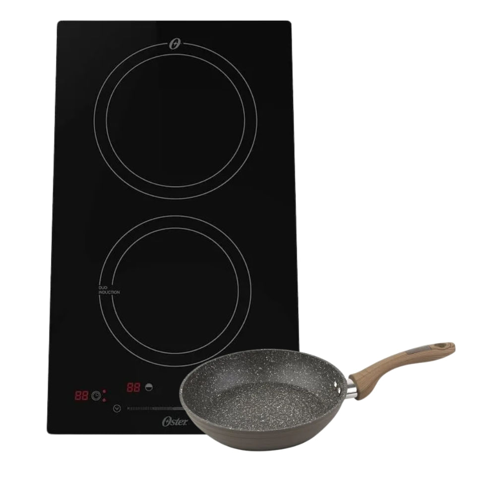 Compre Cooktop de Indução Oster 2 Bocas OTOP202 e Ganhe Frigideira Circle 24cm - TOGNANA