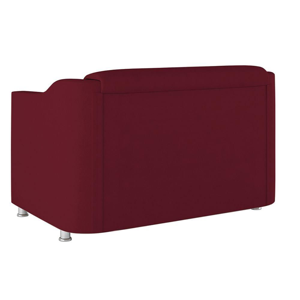 Encontraproduto.com.br - Sofá Namoradeira 2 Lugares Tilla Sala De Espera – Balaqui Decor Cor:marsala
