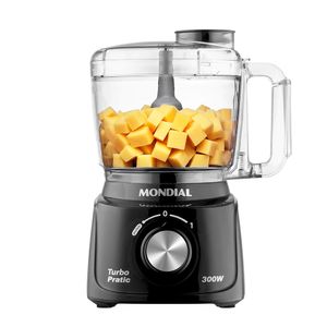 Miniprocessador Mondial Turbo Pratic 300W Preto MP-16-B