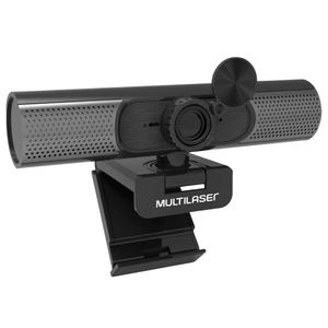 Webcam Multilaser Ultra Hd 2k 30Fps Preto Conexão Usb WC053