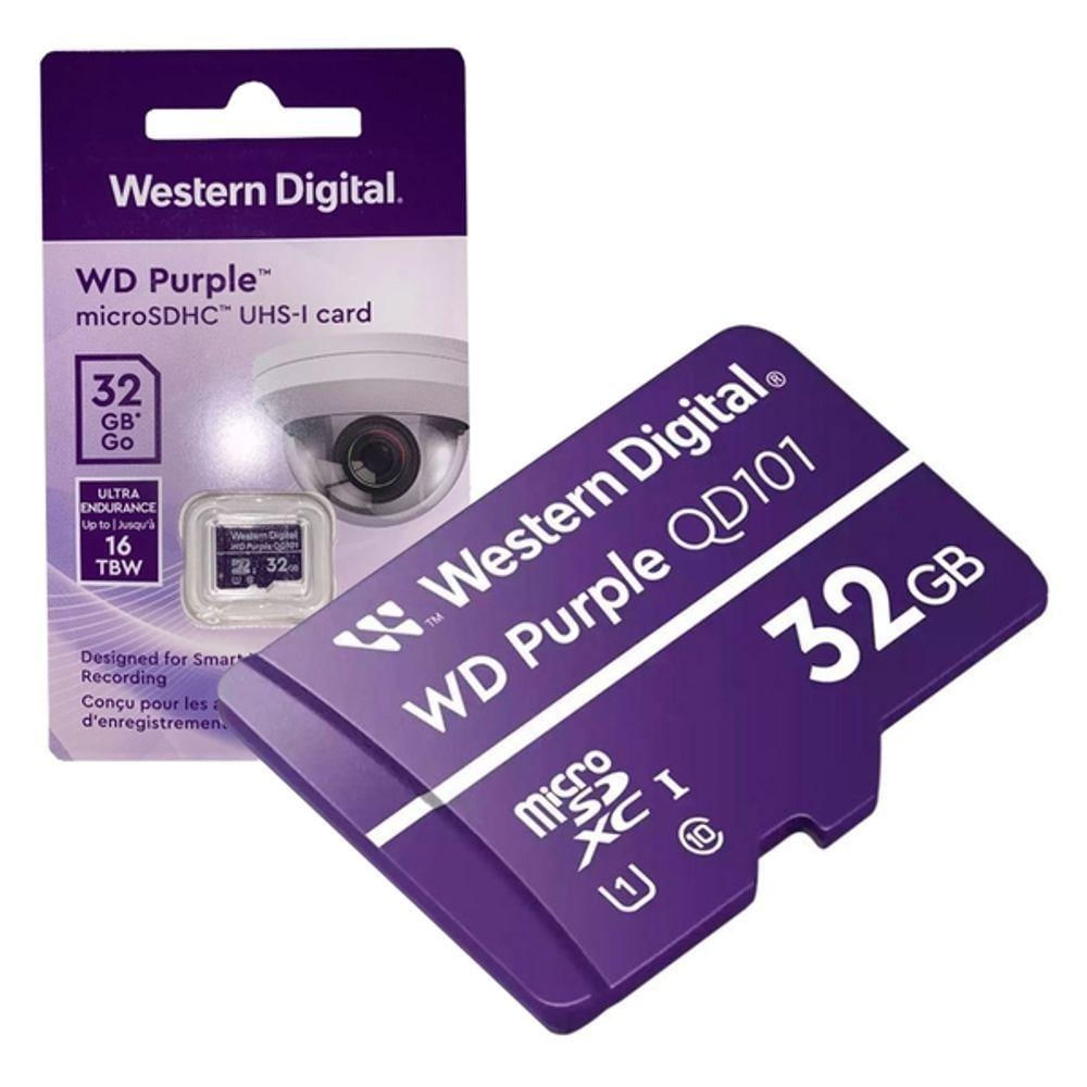 Cartao De Memória Microsd 32gb Wd Purple Sc Ultra Endurance Wdd032g1p0c