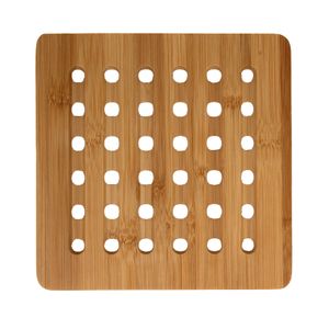 Descanso de Panela Quadrado Bambu 19,5cm - A\CASA