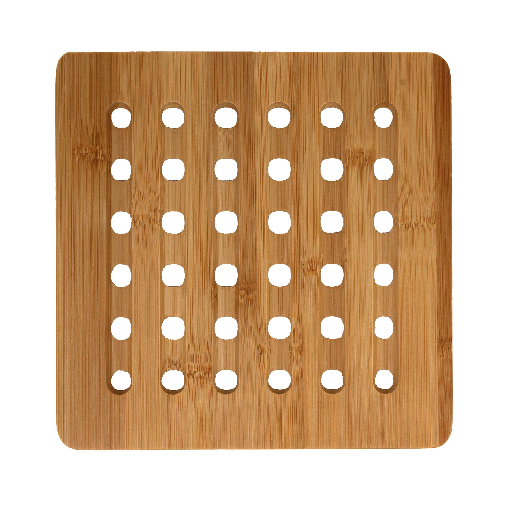 Descanso de Panela Quadrado Bambu 19,5cm - ACASA