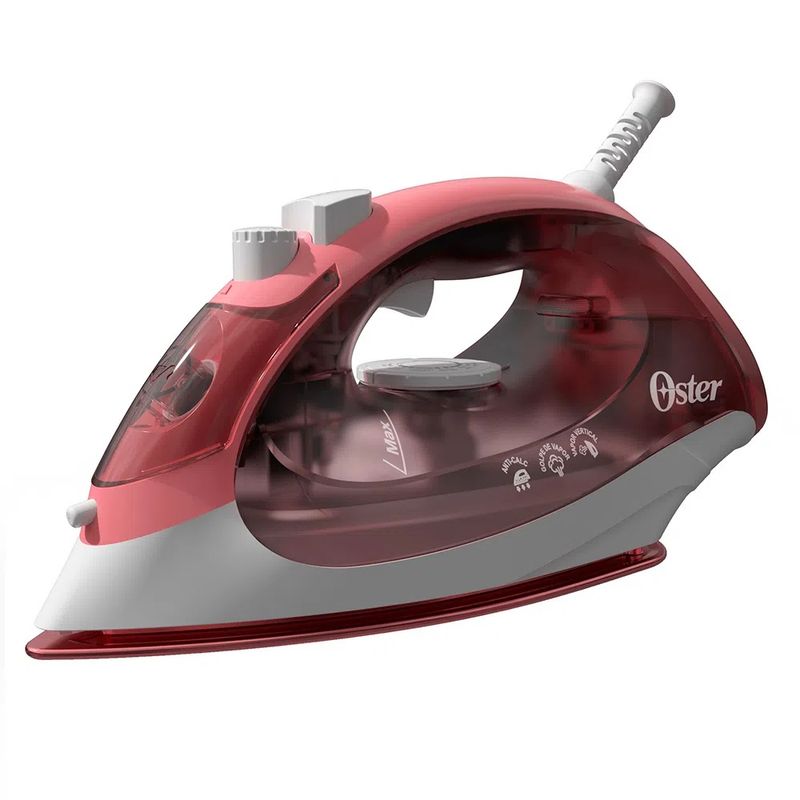 Ferro Aeroceramic Oster Vermelho Com Base Cerâmica 220v - Gcstbs5053