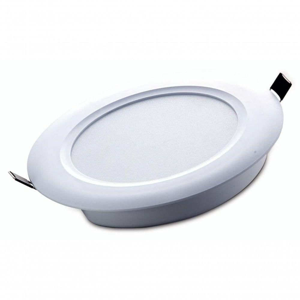 Plafon Led Tramontina Redondo De Embutir Slim 2000 Lm 24 W Bivolt 6500 K Luz Branca Tramontina