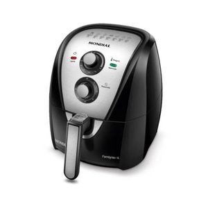 Fritadeira Elétrica Mondial Air Fryer Family 4L Preto e Inox AFN-40-BI
