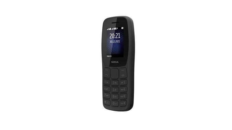 Celular Nokia 105 Dual Chip + Rádio FM + Lanterna + Jogos pré-instalados -  Preto - NK093