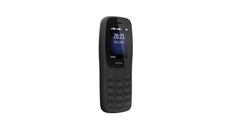 Celular Nokia 105 Dual Chip + Rádio FM + Lanterna + Jogos pré-instalados -  Preto - NK093