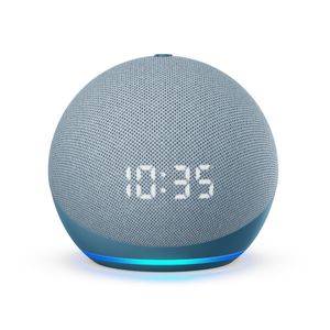 Echo Dot 4ª Geração Smart Speaker com Alexa e Relógio Azul