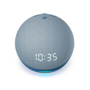 Echo Dot 4ª Geração Smart Speaker com Alexa e Relógio Azul