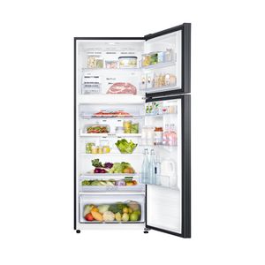 Geladeira Samsung Evolution Inverter Duplex 440L Inox Preto Bivolt RT43