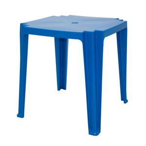 Mesa Tramontina Tambaú 68x68x72 cm em Polipropileno Azul