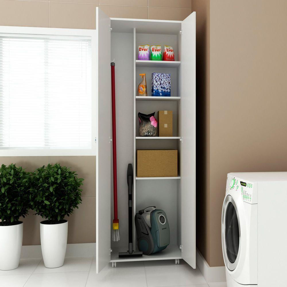 Encontraproduto.com.br - Armário Multiuso Com 2 Portas Branco