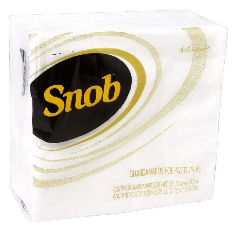 Guardanapo SNOB Folha Dupla com 50 Unidades 23.5X23.5cm