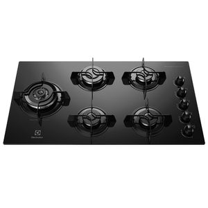 Cooktop Electrolux 5 Bocas Vidro Preto Tripla Chama Bivolt KE5TD