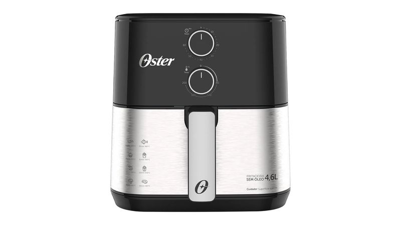 Fritadeira Air Fryer Oster 4 6L Inox Compact 1500W OFRT520 Angeloni Eletro
