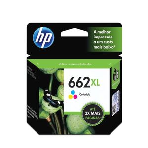 Cartucho para Impressora HP 662XL Colorido de Alto Rendimento Advantage Original CZ106AB