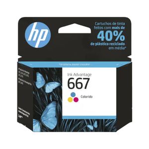 Cartucho para Impressora HP 667 Colorido Advantage Original