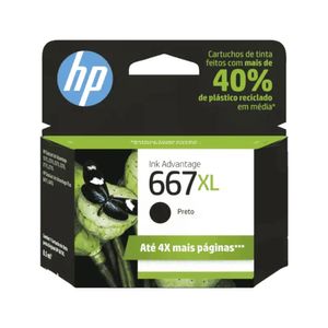 Cartucho para Impressora HP 667XL Preto Advantage de Alto Rendimento Original 3YM81AL