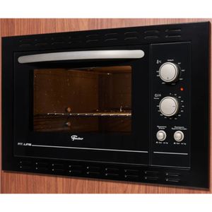 Forno Eletrico Fischer de Embutir Fit Line 44L Frontal Preto 31630