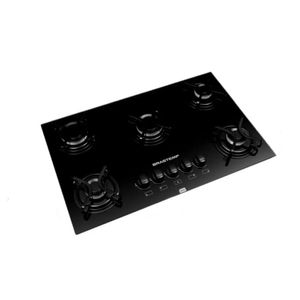 Cooktop Brastemp 5 Bocas Grades Piatina Acendimento Automático Preto Bivolt BDD75AE