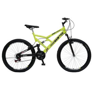 Bicicleta Colli Gps Full Suspension Aro 26 Amarelo Neon