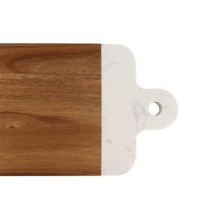 Tábua para Corte Bambu Mármore 31cm - A\CASA