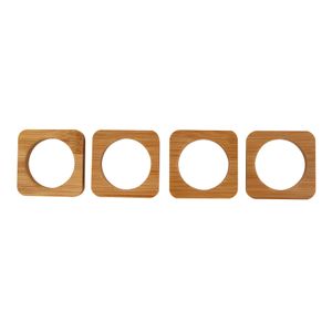 Kit Argola Quadrada Bambu c/4 unidades - A\CASA
