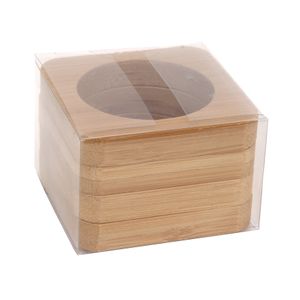 Kit Argola Quadrada Bambu c/4 unidades - A\CASA