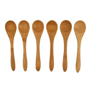 Conjunto de Colheres Bambu com 6 Peças  - A\CASA