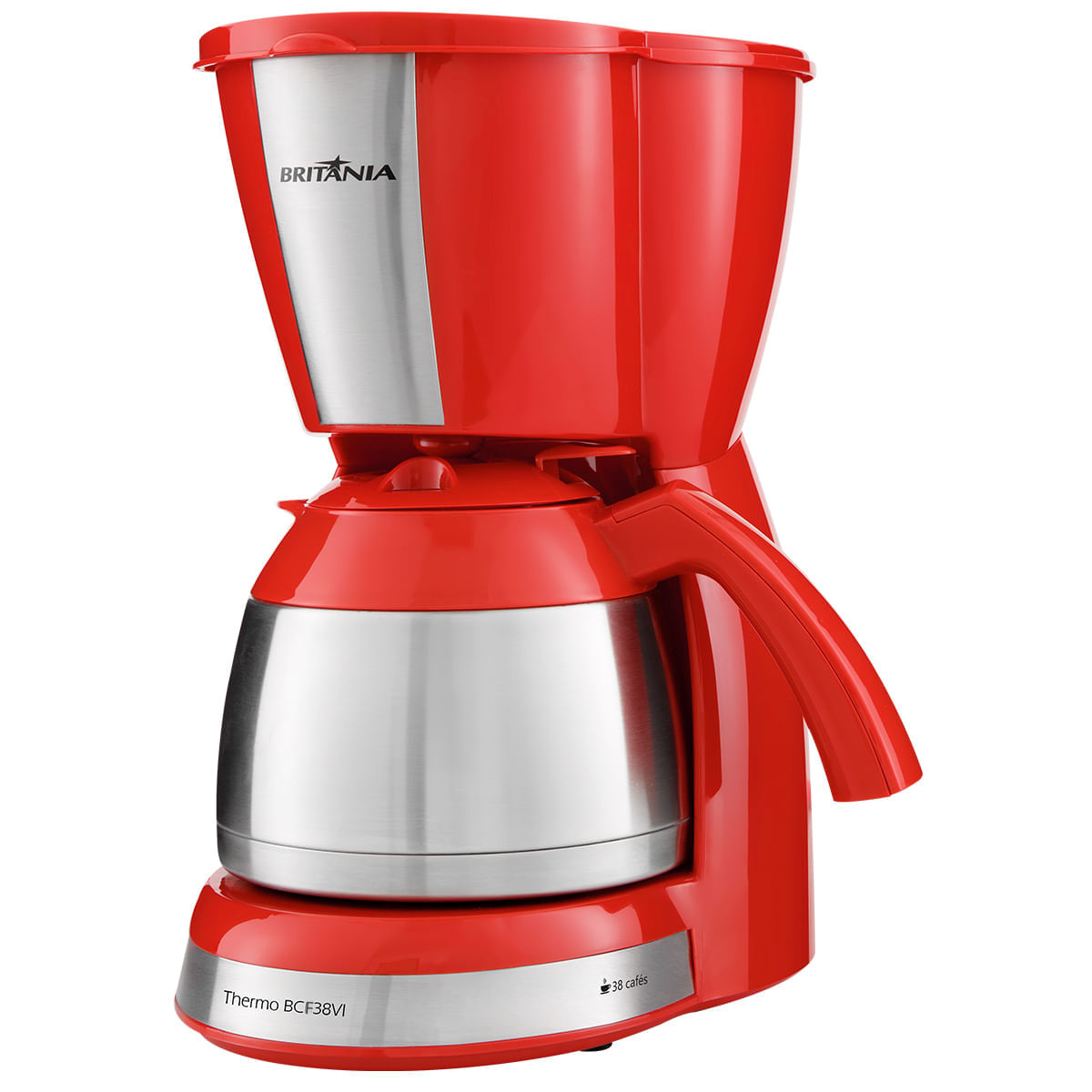 Cafeteira Elétrica Britânia Thermo Vermelho 110v - Bcf38vi
