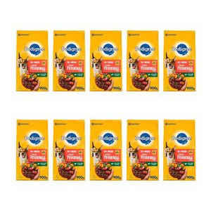 Kit Ração Cães Raças Pequenas Carne e Vegetais 10 Pacotes - Pedigree