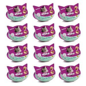 Kit Petisco para Gato Temptations 12 Pacotes - WHISKAS