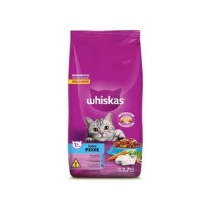 Kit Ração para Gatos Castrados Peixe 10 Pacotes - WHISKAS