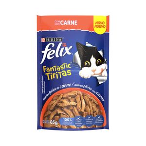 Kit Ração Úmida para Gatos Felix Tirit Carne 15 Sachês - PURINA