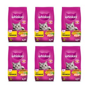 Kit Ração para Gatos Frango 6 Pacotes - WHISKAS