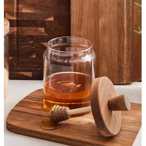 Meleira Wood Vidro Acácia 14cm - A\CASA