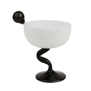 Taça Borossilicato Preto e Branco - A\CASA