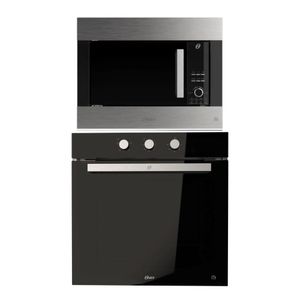 Kit Oster - Micro-ondas Oster de Embutir 26L OMIC251 220V e Forno de Embutir Oster Semi Digital 77L Preto OFOR7740 220V