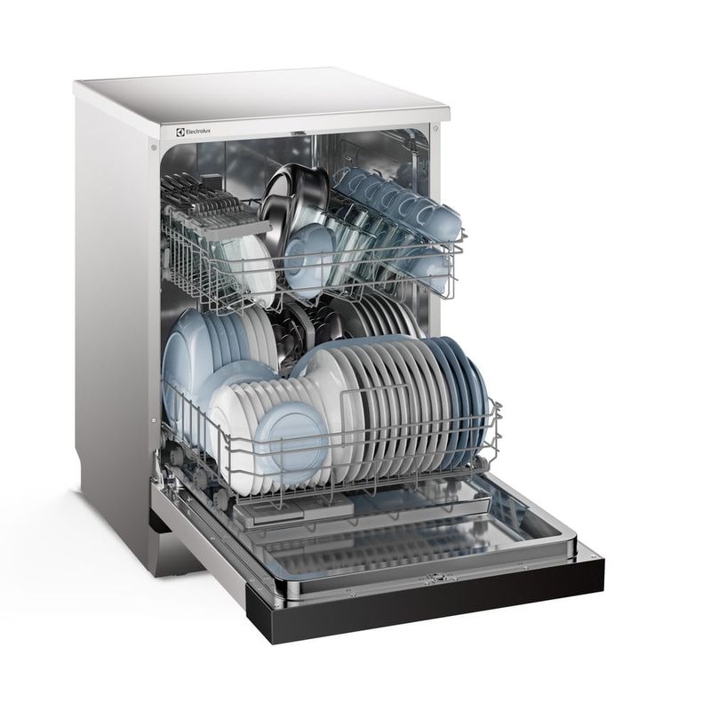 Compre Lava-Louça Electrolux 14 Serviços Inox com Programa Lava & Seca 50 min LS14E e Ganhe Detergente FINISH Tabletes Power Ball Quantum 26 unidades -1777900170685